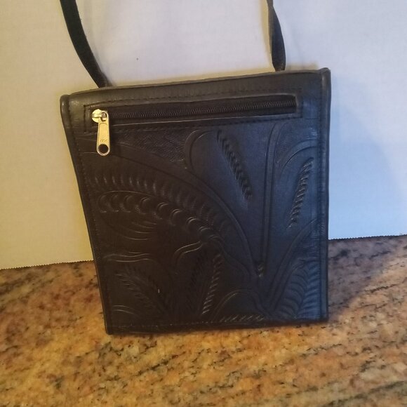 JL Saldivar Tooled Leather Crossbody Bag - Picture 2 of 5